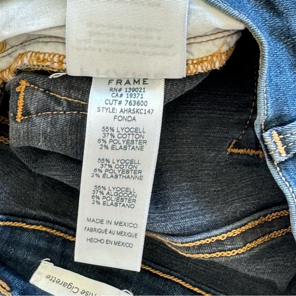FRAME Ali High Rise Cigarette Skinny Jeans Size 26 - Picture 3 of 8
